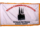 Appliqued Parade Quality  Flag with Fringe